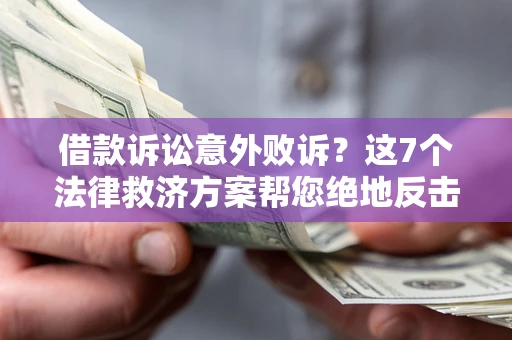 北京借款诉讼意外败诉？这7个法律救济方案帮您绝地反击！