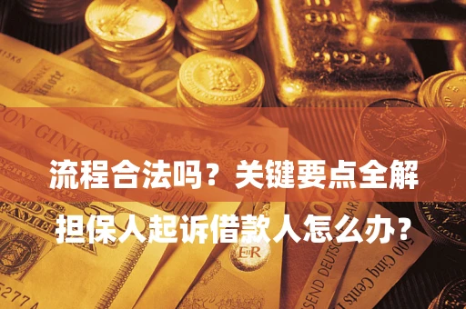 北京

担保人起诉借款人怎么办？流程合法吗？关键要点全解析