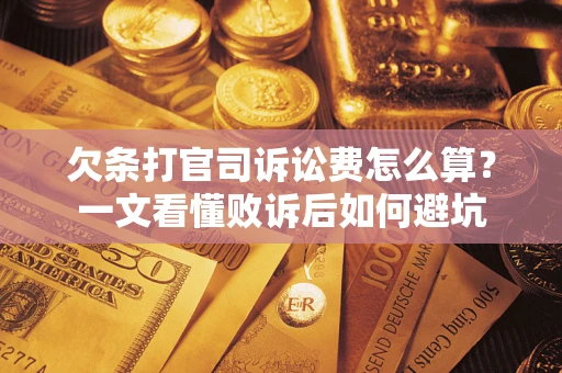 北京欠条打官司诉讼费怎么算？一文看懂败诉后如何避坑
